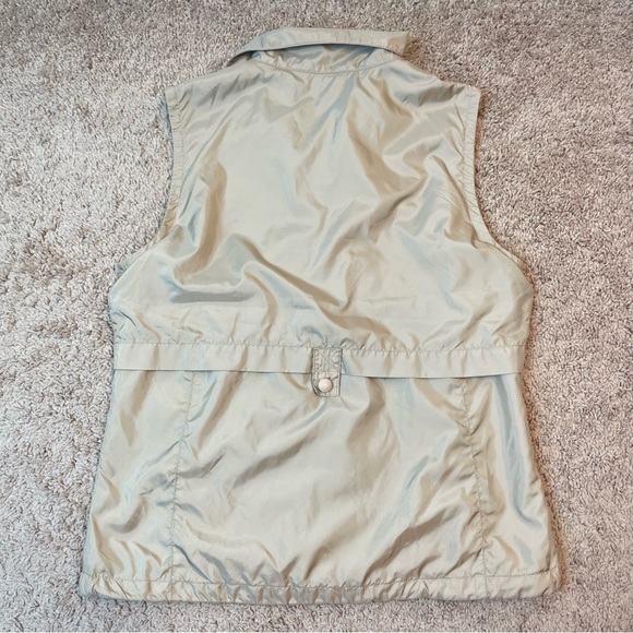 Ralph Lauren Polo Golf Khaki Women's Full Zip Sleeveless Lightweight Vest Size M - Picture 6 of 16